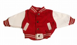 Red and White Letterman Jacket