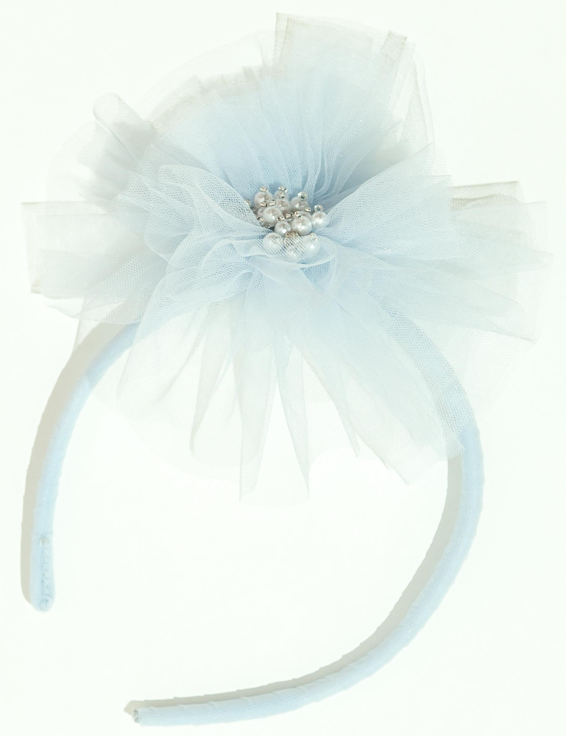 Fleur Peony Headband in Sky Blue