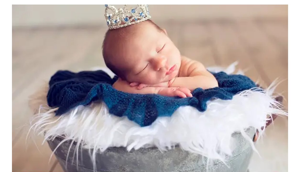 Blue and Sparkle Jeweled Crown