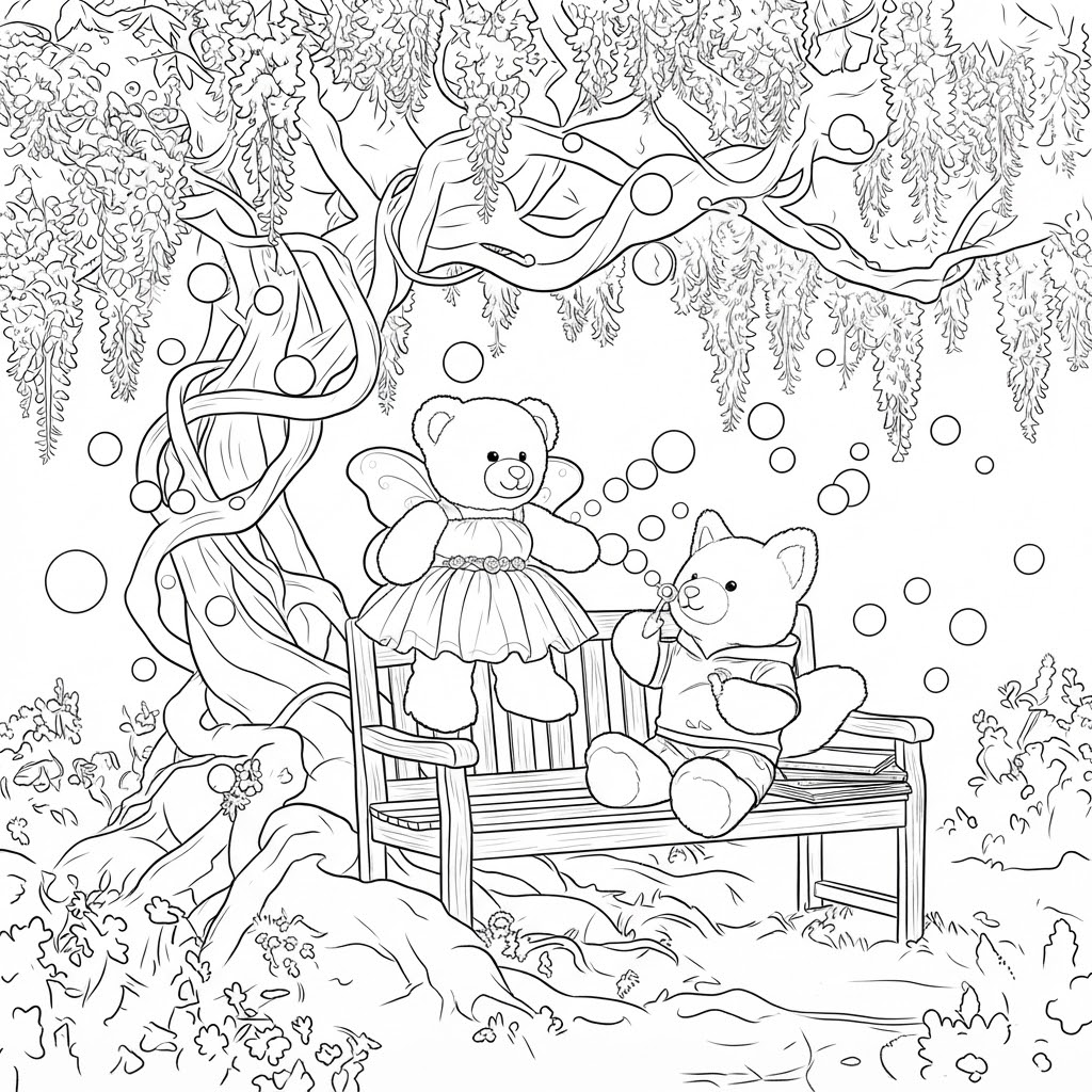 Bubbles Coloring Page