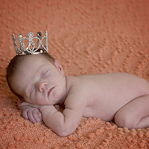 Joined Hearts with Pearl Accents Crown
