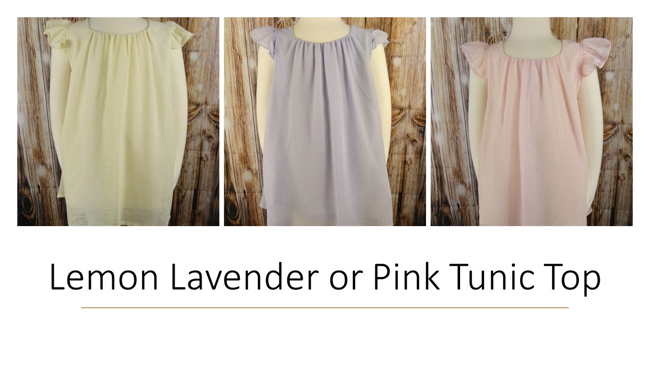 Pastel Tunic Top With Gold Shimmer