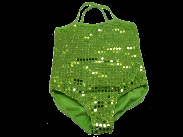 Lime Sequin Leotard