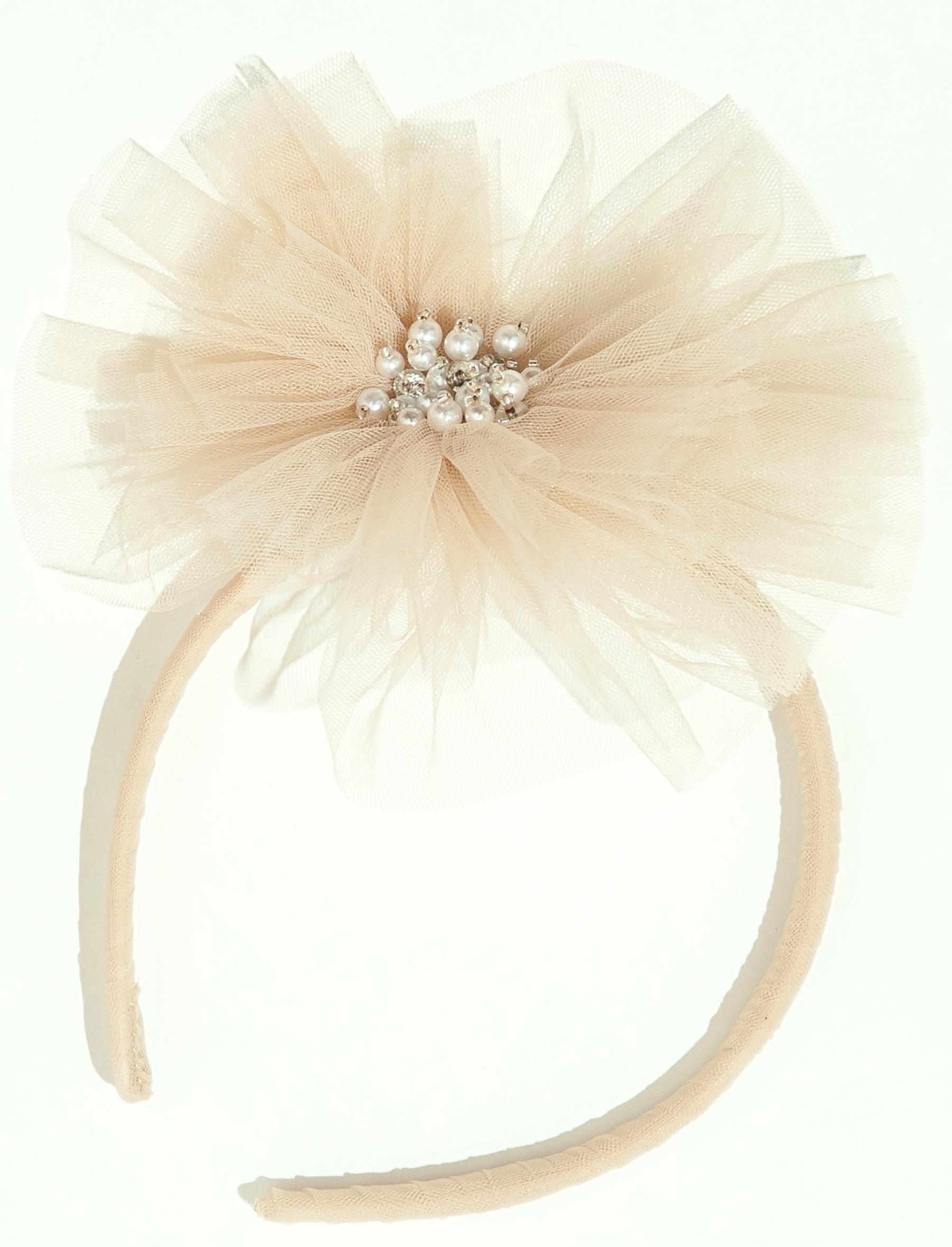 Fleur Peony Headband in Sand