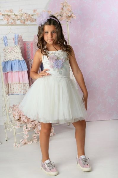 White Tulle Sparkle Dress