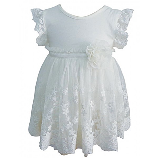 White Lace Baby Doll Dress