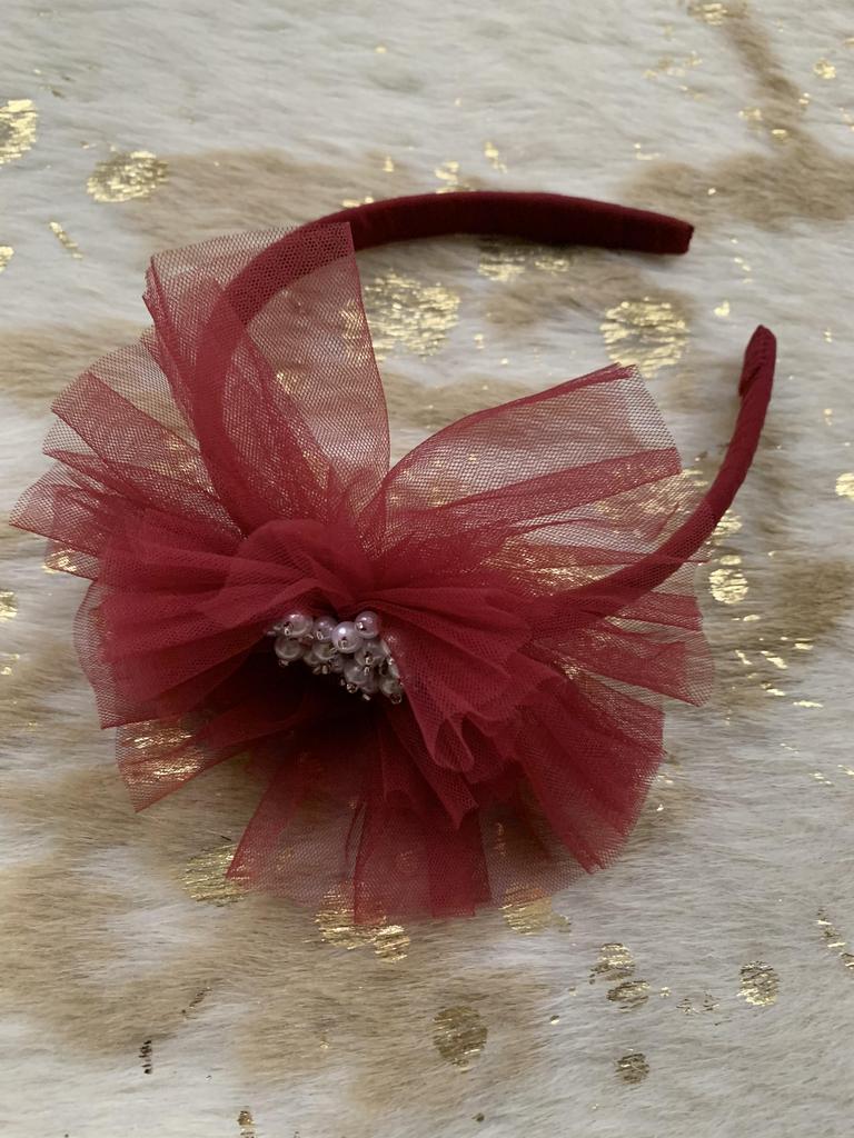 Embellished Scarlet Headband